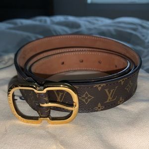 LOUIS VUITTON Mini Monogram Belt 90/36